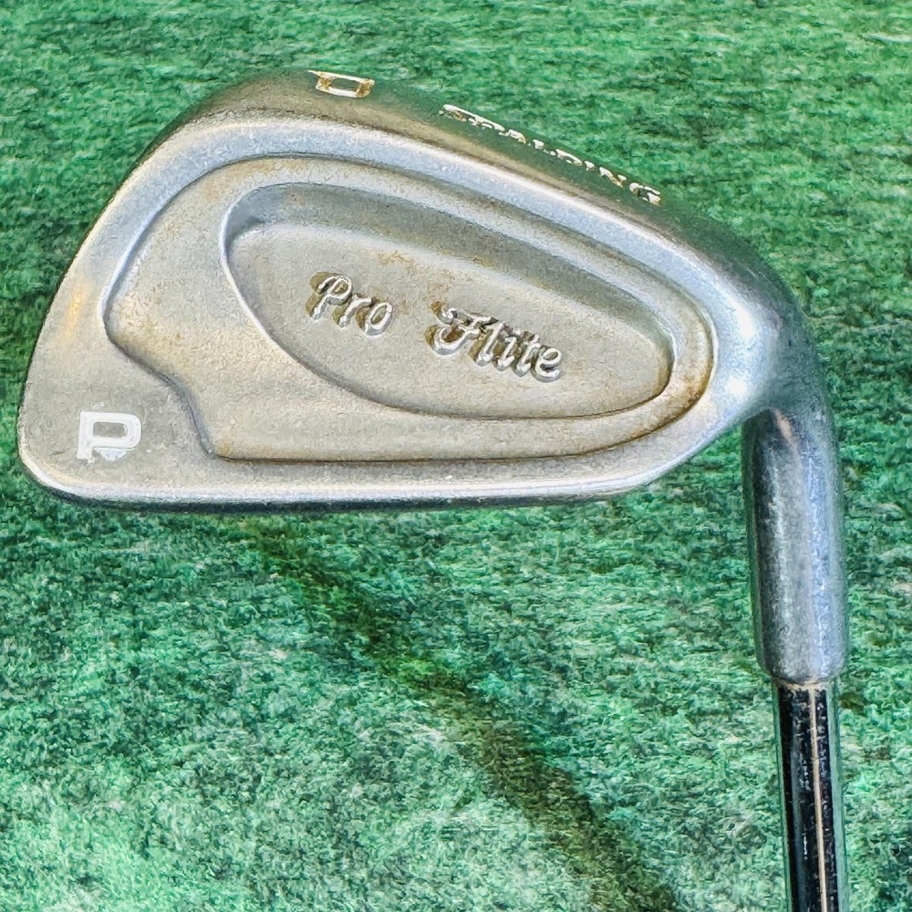 Vintage Spalding Pro Flite Pitching Wedge Mens RH Steel Shaft Golf Club USA